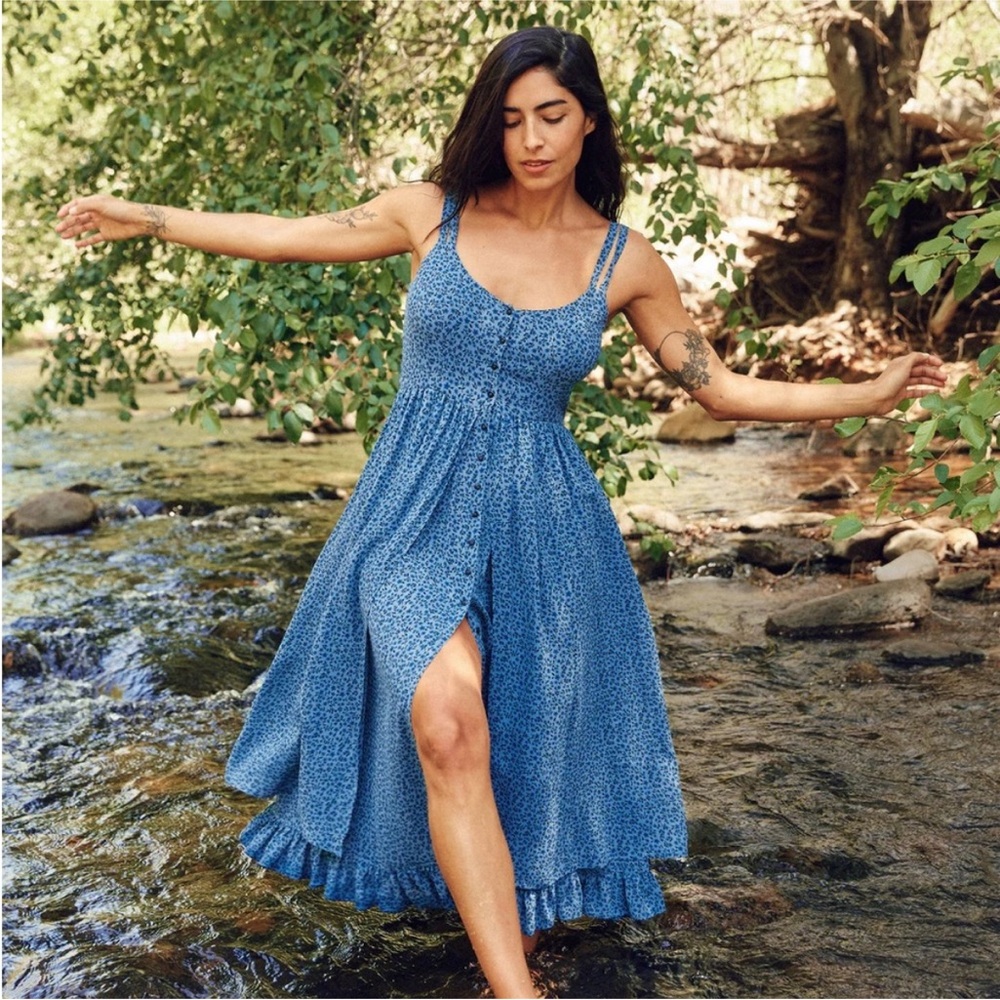 Christy Dawn nicks dress blue jasmine petite large